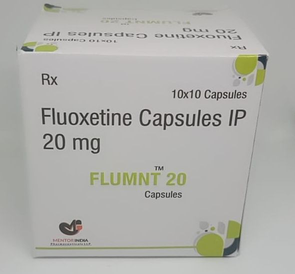 Fluoxetine 20mg Capsules, for Used to treat depression, obsessive-compulsive disorder, Packaging Size : 10X10 Pack