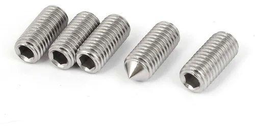 Round Hastelloy C 276 Grub Screw For Fittings Use Feature Rust Proof Light Weight Fine