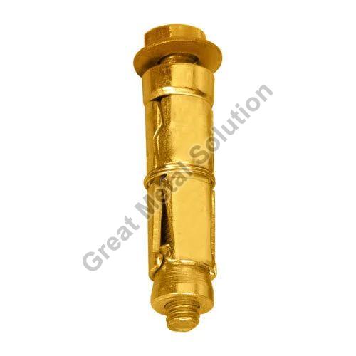 Golden Polished Brass Anchor Fastener, for Fitting, Specialities : Accuracy Durable, High Quality