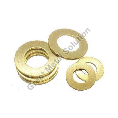 Golden Round Polished Brass Washer, for Fittings