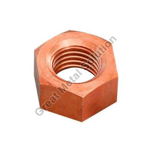 Polished Copper Nut, Packaging Type : Box