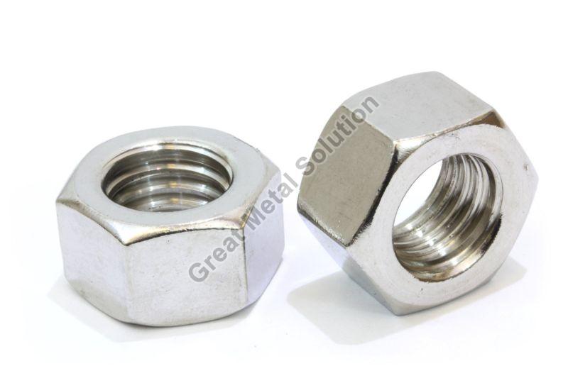 Silver Polished Duplex Steel S31803 Nut, for Fitting, Packaging Type : Box