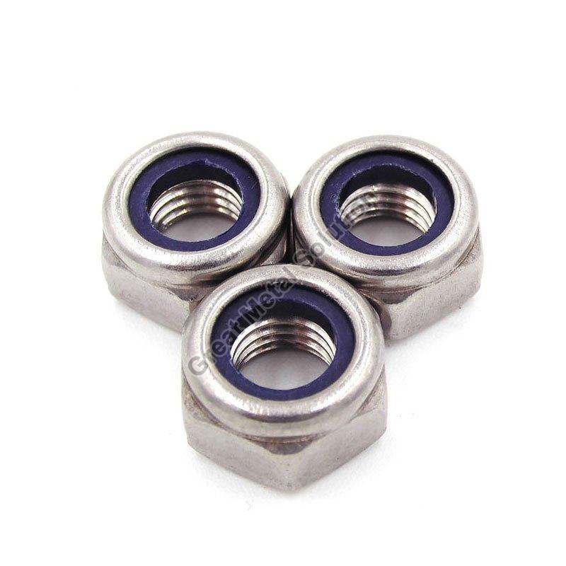 Hastelloy C22 Nylock Nut, for Fitting Use, Color : Silver