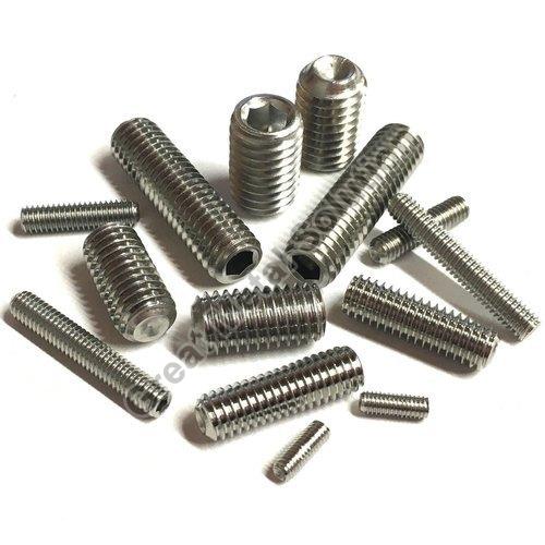 Round Stainless Steel Inconel 600 Grub Screw, for Fittings Use, Feature : Light Weight, Fine Finished