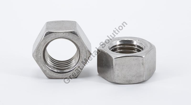 Silver Polished Inconel 625 Nut, for Industring Use, Fitting Use