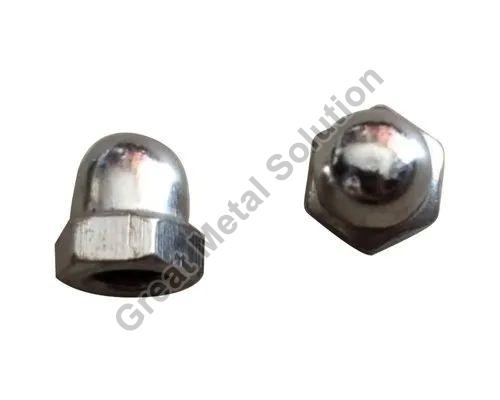 Silver Stainless Steel Inconel 660 Dome Nut, for Industrial Use