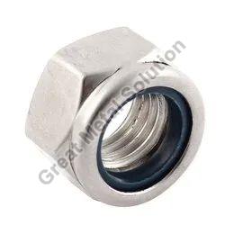 Silver Inconel 825 Nylock Nut, for Fitting Use