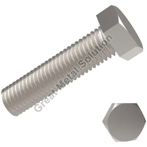 Silver Hex Head Polished Monel 400 Bolt, Specialities : Accuracy Durable, Robust Construction