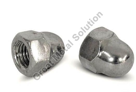 Stainless Steel Monel 400 Dome Nut, for Industrial Use, Color : Silver