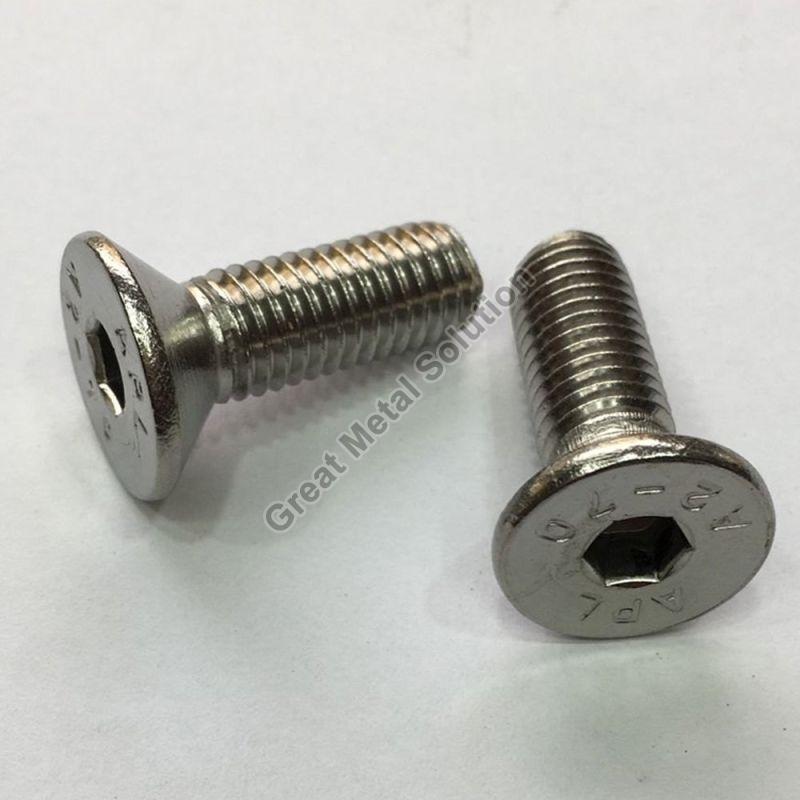 Silver Round SS 904L Allen CSK Bolt, for Fittings, Feature : High Quality, High Tensile