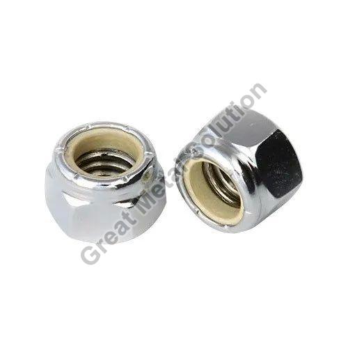 Silver Super Duplex 32750 Nylock Nut, for Fitting Use