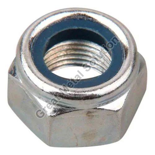 Silver Titanium GR 2 Nylock Nut, for Fitting Use