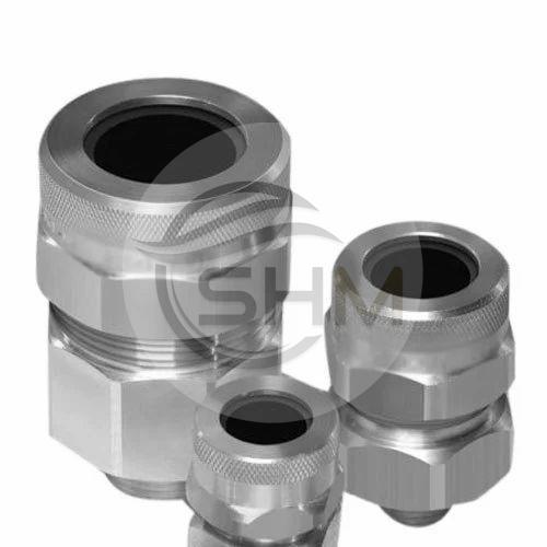 Silver Polished Aluminum Cable Gland, Size : All Sizes