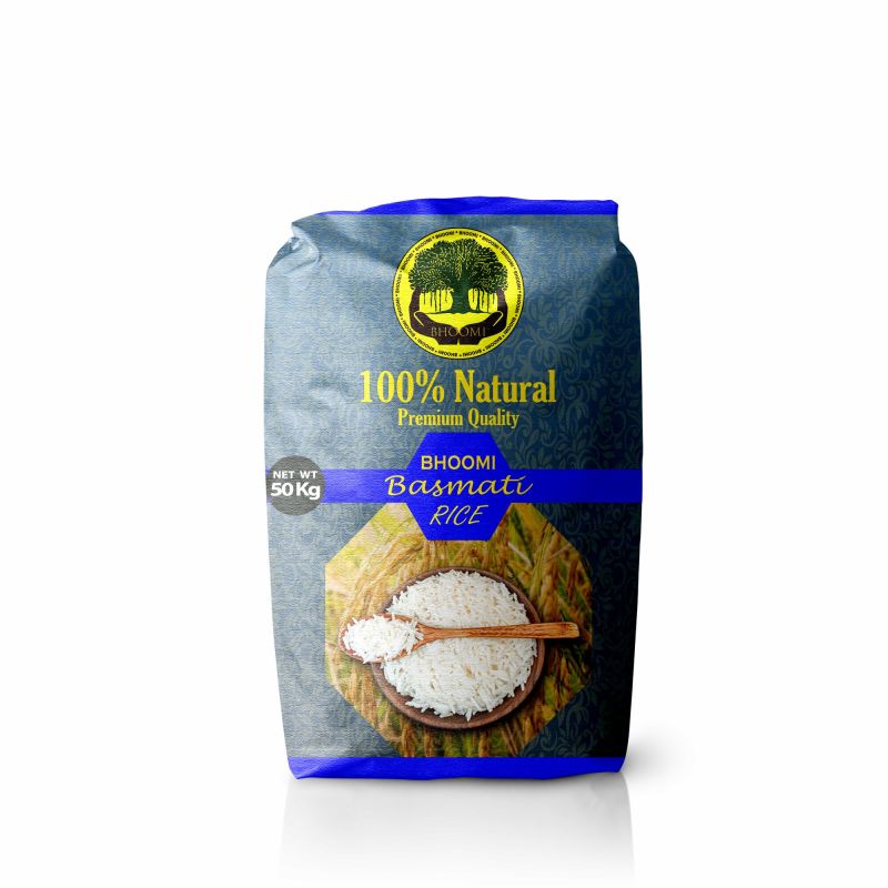 White Bhoomi Basmati Rice, For Food, Packaging Type : Bag