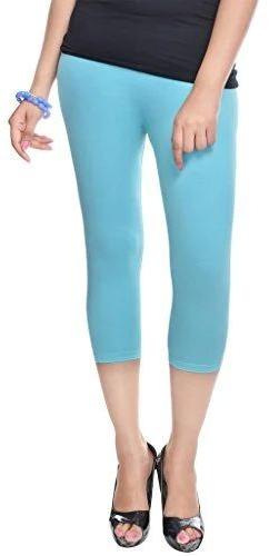 Cotton Plain Ladies Capri Feature Anti Wrinkle Comfortable Skin Friendly Occasion Casual 2726