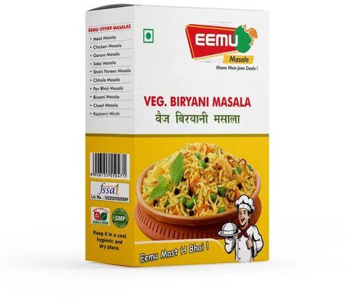 Eemu Veg Biryani Masala, Packaging Type : Box