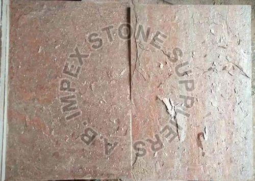 Pink Slate Stone Slab, Size : 10x15inch