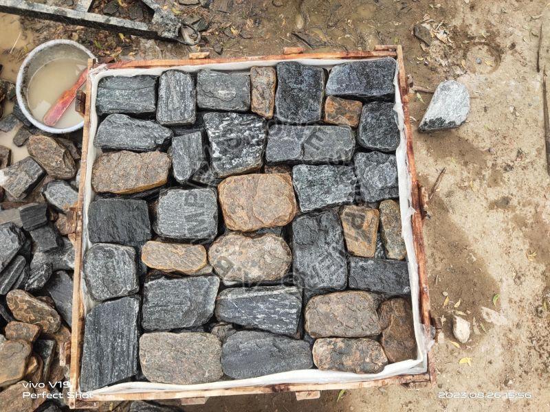Tumbled walling stone, Size : Mix size