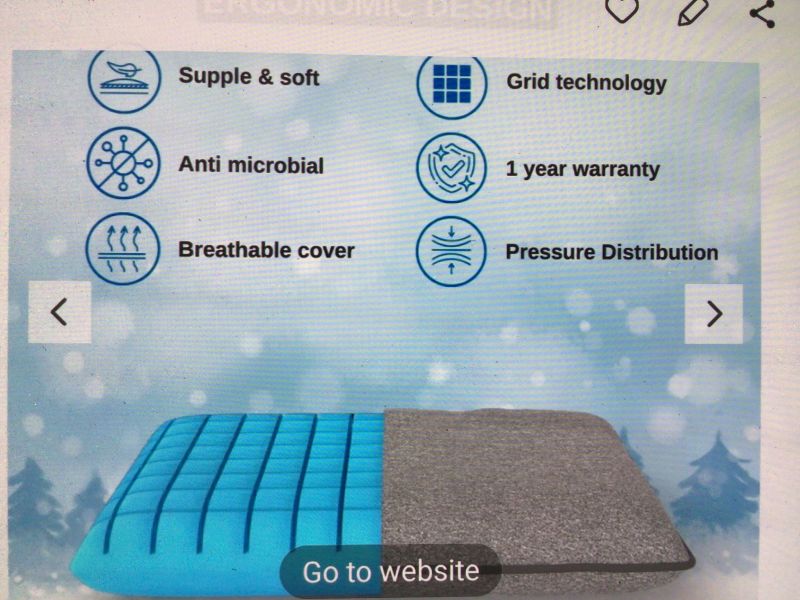 Checked Dream Interior Works Memory Foam Pillow, for Home, Hotel