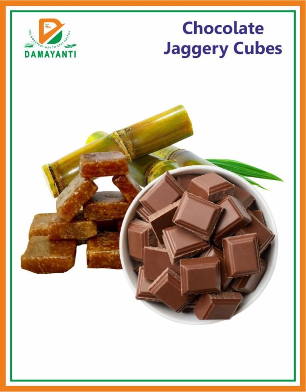 Natural Sugarcane CHOCOLATE MINI JAGGERY CUBES, for Sweets, Eating, Feature : Non Harmful, Non Added Color