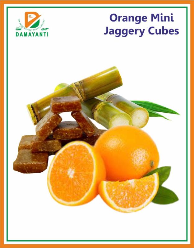 Orange Mini Jaggery Cubes (seasonal), Feature : Non Harmful, Non Added Color, Freshness, Easy Digestive