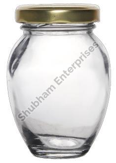 Transparent 100 ML Matki Glass Jar, for Dry Fruits Storage, Cap Type : 43 MM Lug Cap