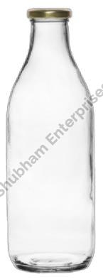 1000 ML Round Milk Glass Bottle