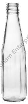 Round 340 ML TK Glass Bottle, Color : Transparent