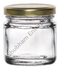 Transparent Round 41 ML Salsa Glass Jar, for Food Storage, Cap Type : 43 MM Lug Cap