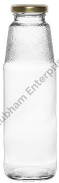 Transparent 500 ML Frost Milk Glass Bottle, Shape : Round