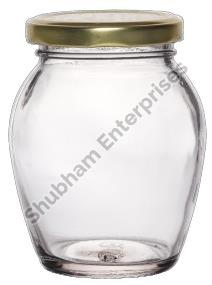 White 600 ML Matki Glass Jar, for Dry Fruits Storage, Cap Type : 53 MM Lug Cap