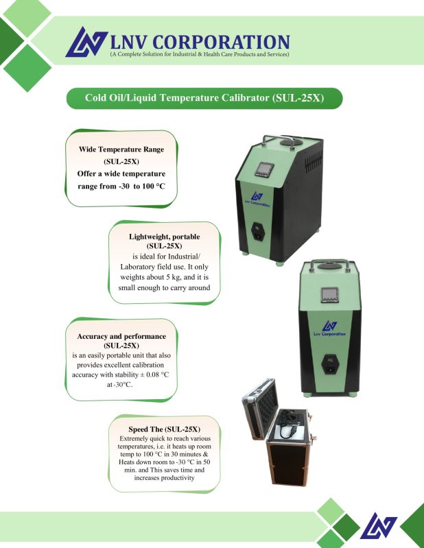 Cold Dry Block Temperature Calibrator (-30 To 100 DegC) At 25 DegC