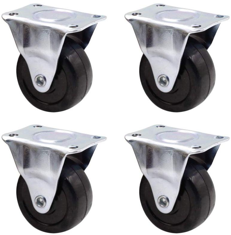 Round Fixed Caster Wheels, for Tables, Stretcher, Stool, Sofa