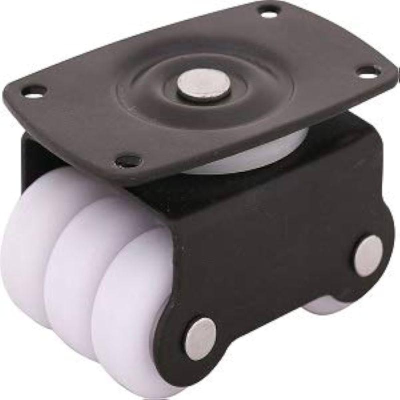 Six Puff Caster Wheels, for Tables, Stretcher, Stool, Sofa, Shape : Round