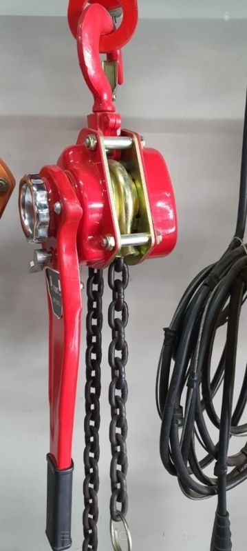 RED Manual ratchet lever hoist, for Construction Use, Weight Lifting, Capacity : 750KG