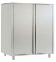 Grey Rectangular 2 Hinged Door Upright Cabinet, for Medical