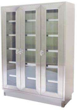 3 Hinged Door Upright Cabinet, Size : 120X45X180 CM