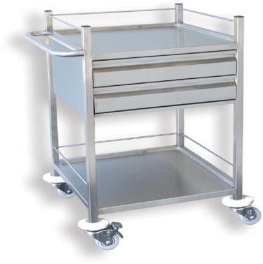 Double Drawer Dressing Trolley