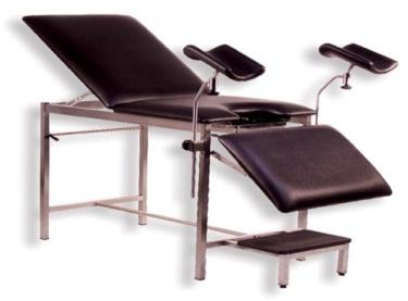 Black Plain Polished Stainless Steel Gynecology Couch, for Hospital, Style : Modern
