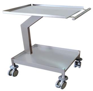 Rectangular Stainless Steel Monitor Trolley, for Hospital, Style : Modern