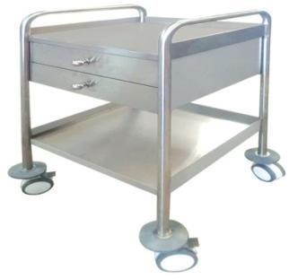 Grey Nursing Trolley, for Hospital, Shape : Square