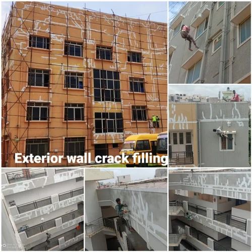 Exterior Wall Crack Filling Waterproofing Service