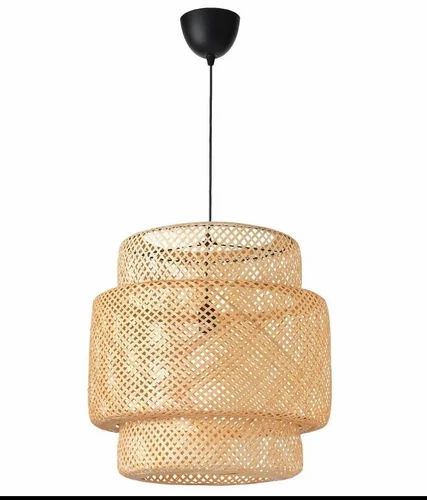 Weaving Natural Bamboo Pendant Lamp, for Outdoor Decoration