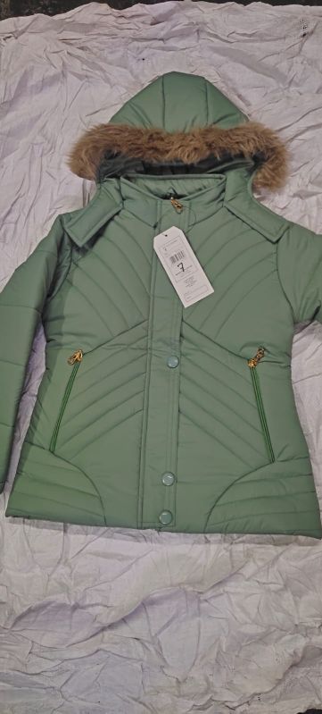 Fiza fabrication Plain Denim women winter jackets, Technics : Yarn Dyed