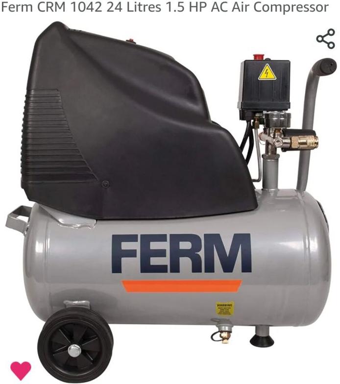 15W Ferm Ac Air Compressor, Power Source : Electric Motor