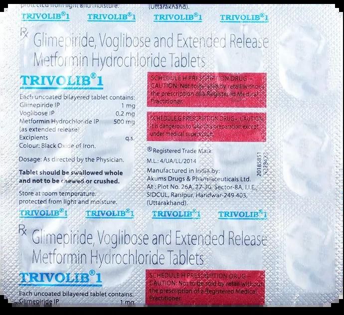 Trivolib 1mg Tablet