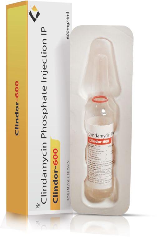 Clindor 600 Liquid injection, Packaging Type : vial