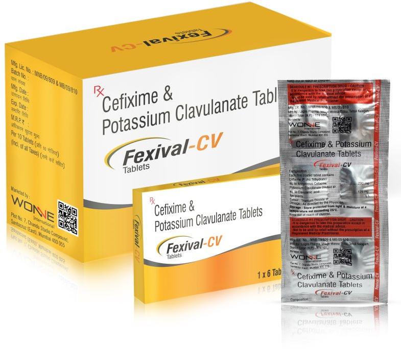 Fexival CV tablet, for Clinical, Hospital, Grade Standard : Pharm Grade