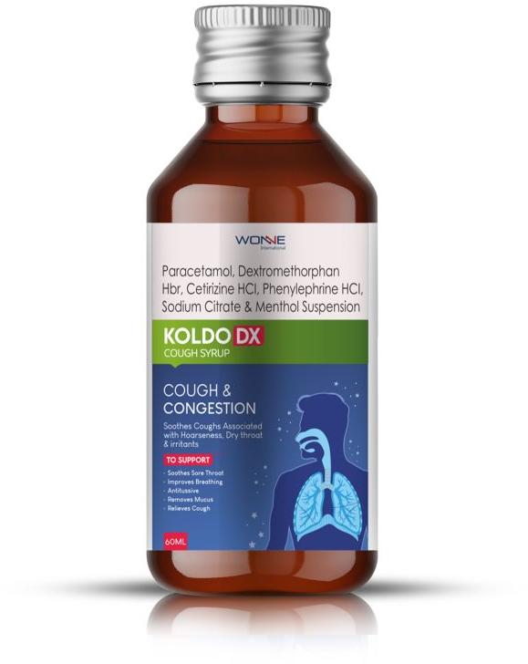 Liquid koldo dx cough syrup, for Clinical, Packaging Type : bottle