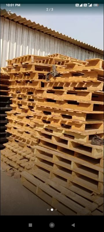 Non Polished Industrial Wooden Pallet, For Packaging Use, Warehouse, Storage, Transportation, Size : 1000x800mm